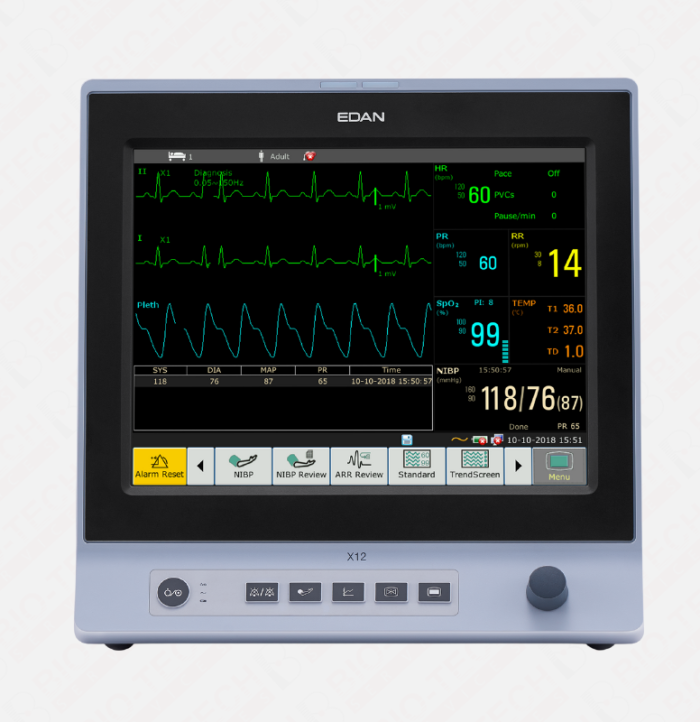 Edan X12 Portable Multi-Parameter Patient Monitor - Image 1